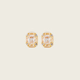 Alison Stud Clip On Earrings in Gold