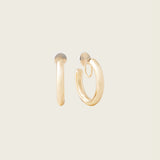 Allie Hoop Clip On Earrings in Gold