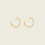Allie Hoop Clip On Earrings in Gold