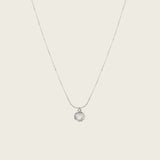 Amelia Pearl Necklace in Silver