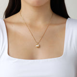 Amelia Pearl Necklace in Gold