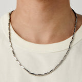 Angled Chain in Silver