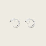 Auria Clip On Earrings in Silver