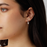 Belle Clip On Earrings in Silver