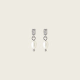 Belle Clip On Earrings in Silver