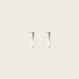Belle Clip On Earrings in Silver