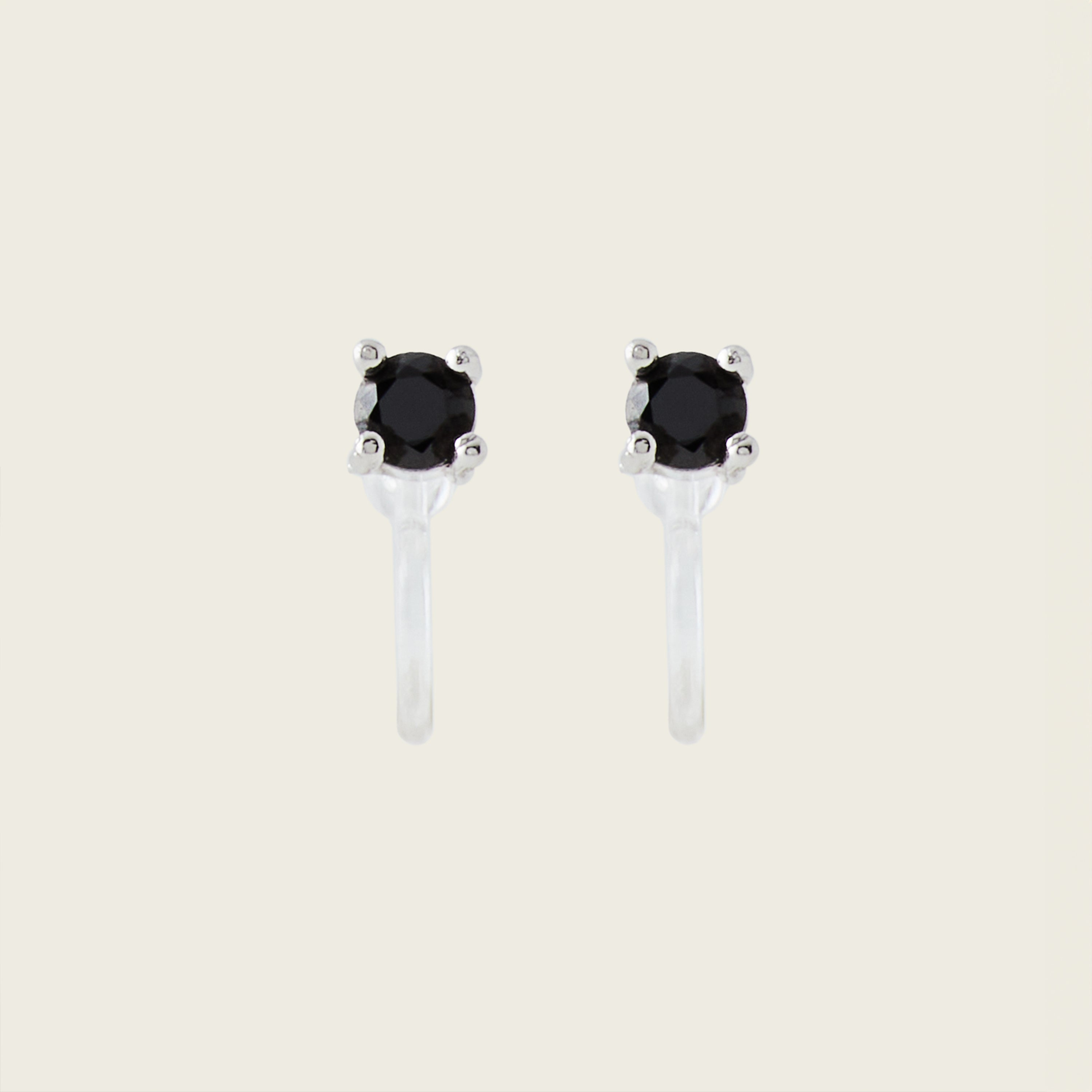 Mini Stud Clip On Earrings in Silver