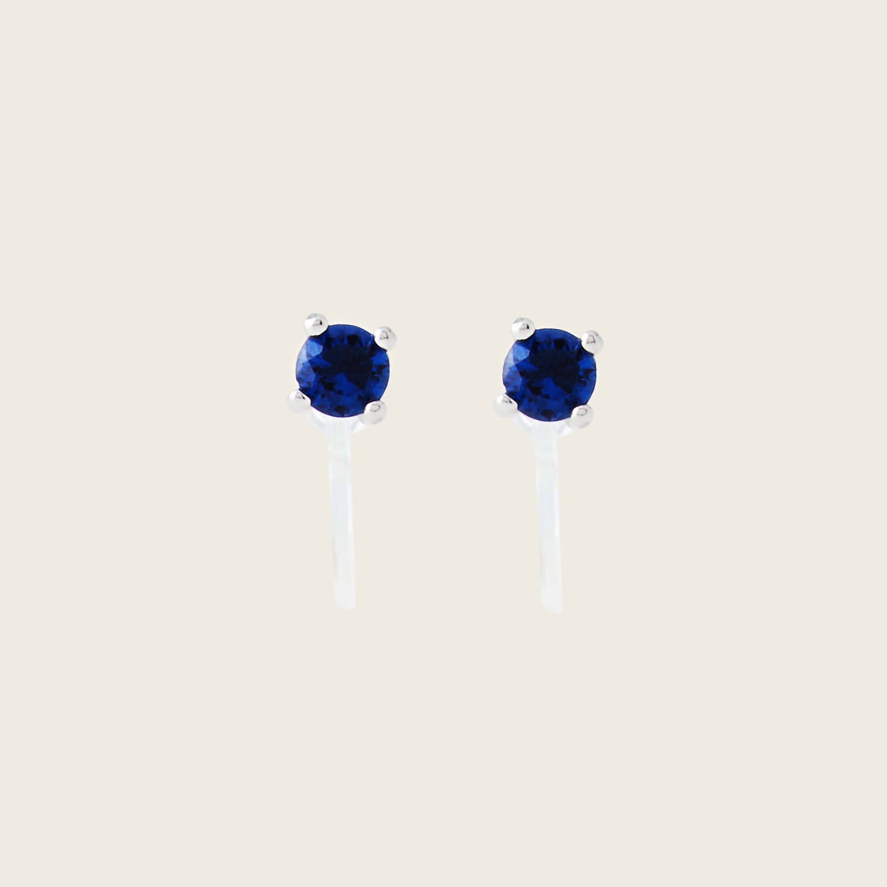 Mini Stud Clip On Earrings in Silver