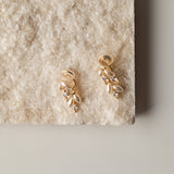 Iris Clip On Earrings in Gold
