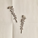 Cascade Chandelier Clip On Earrings in Silver