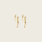 Iris Clip On Earrings in Gold