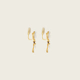 Iris Clip On Earrings in Gold