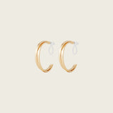 Cassie Hoop Clip On Earrings in Gold