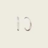 Cassie Hoop Clip On Earrings in Silver