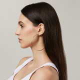 Oversized Thin Hoop Clip On Earrings in Gold