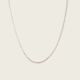 Classic Tennis Necklace in Silver