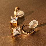 Nicole Clip On Earrings in Gold