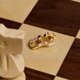Abigail Clip On Earrings in Gold
