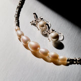 Lenore Pearl Necklace in Silver