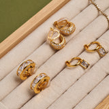 Hannah Hoop Clip On Earrings in Gold