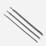 7mm Cuban Chain Bracelet in Black