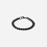 9mm Cuban Chain Bracelet in Black