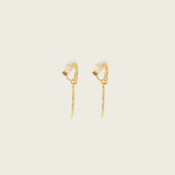 Daiquiri Drop Clip On Earrings in Gold
