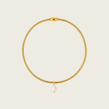 Diana Pearl Choker in Gold