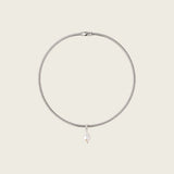 Diana Pearl Choker in Silver