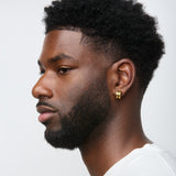 Dual Bold Hoop Clip On Earrings in Gold