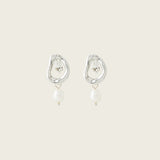 Ella Clip On Earrings in Silver