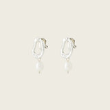Ella Clip On Earrings in Silver