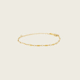 Essential Oval Bead Chain Bracelet in Gold