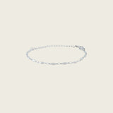 Essential Oval Bead Chain Bracelet in Silver