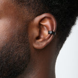 Etched Ear Cuff in Black