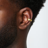 Etched Ear Cuff in Gold
