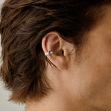 Etched Ear Cuff in Silver