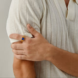 Gemstone Ribbed Ring in Gold