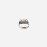 Gemstone Ribbed Ring in Silver
