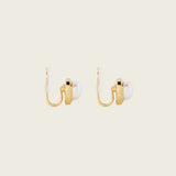 Genevieve Clip On Earrings in Gold