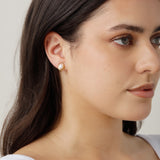 Genevieve Clip On Earrings in Gold
