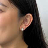 Genevieve Clip On Earrings in Silver