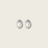 Genevieve Clip On Earrings in Silver
