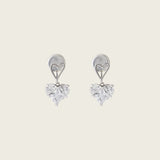 Grace Clip On Earrings in Silver