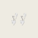Grace Clip On Earrings in Silver