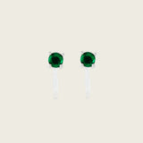 Mini Stud Clip On Earrings in Silver