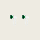 Mini Stud Clip On Earrings in Silver
