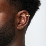 Grooved Ear Cuff in Gold