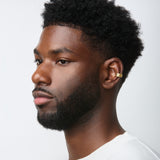 Hammered Ear Cuff in Gold