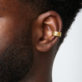 Hammered Ear Cuff in Gold